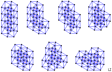 The seven tetrahypercubes