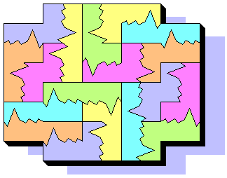 12x8 Break & Paste Tetrominoes Shape