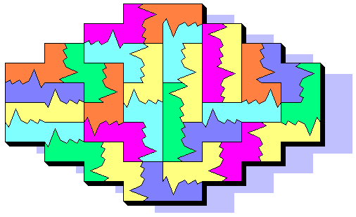 Complete Break & Paste Tetrominoes Shape