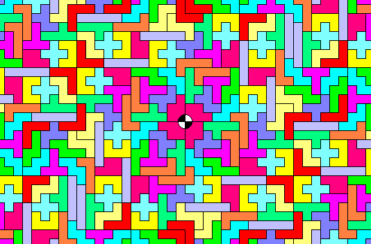 The pentominoes cover the infinity