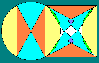 Quadratura del cerchio con 5 tagli
