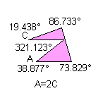 Consecutive angles sum = 360°